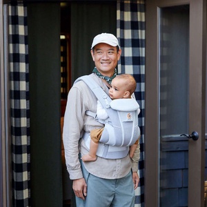 Portabebé OMNI BREEZE Ergobaby malla SoftFlex gris perla