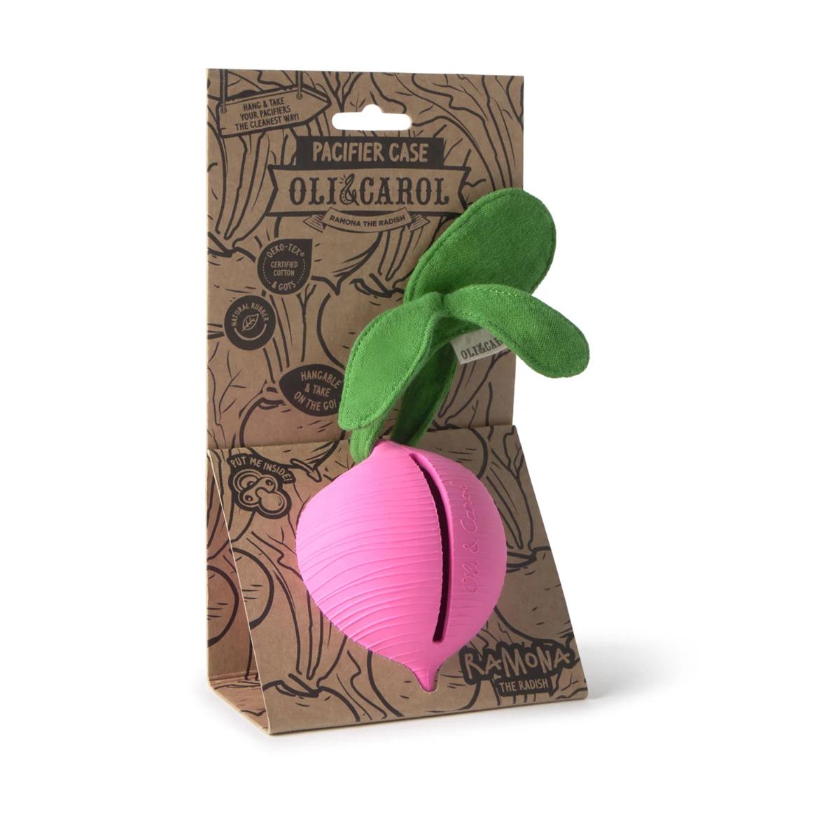 Portachupetes RAMONA THE RADISH Oli and Carol
