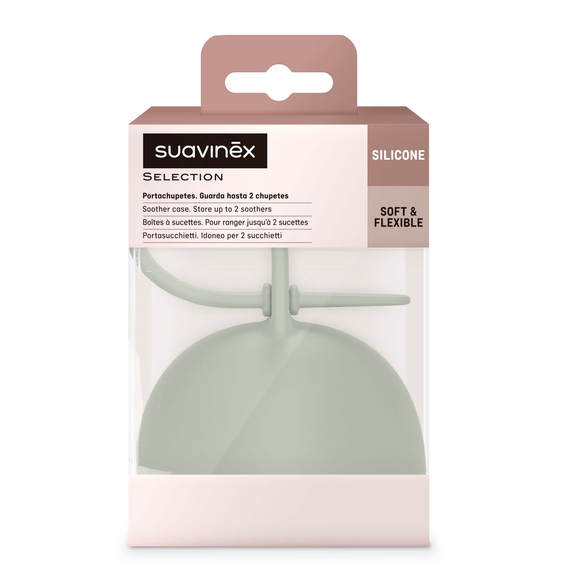 Portachupetes silicona COLOUR ESSENCE Suavinex verde