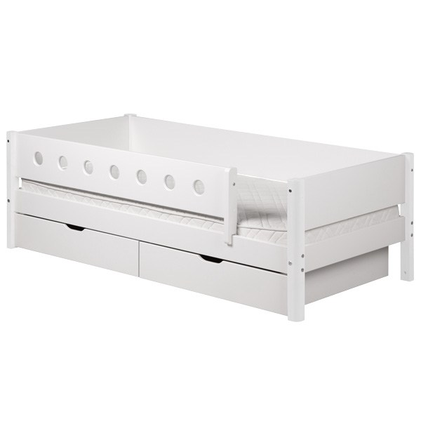 Poste corto barrera 3/4 o 1/2 Camas infantiles WHITE Flexa blanco