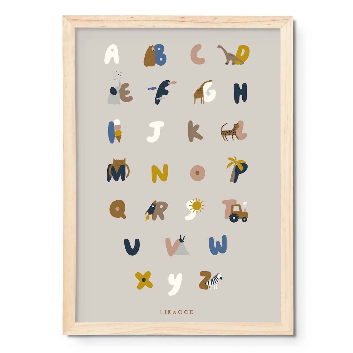 Póster BEVERLY Liewood Alphabet sandy 