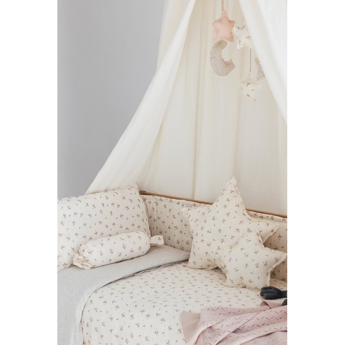 Protector cuna DOUX Babyshower roseberry