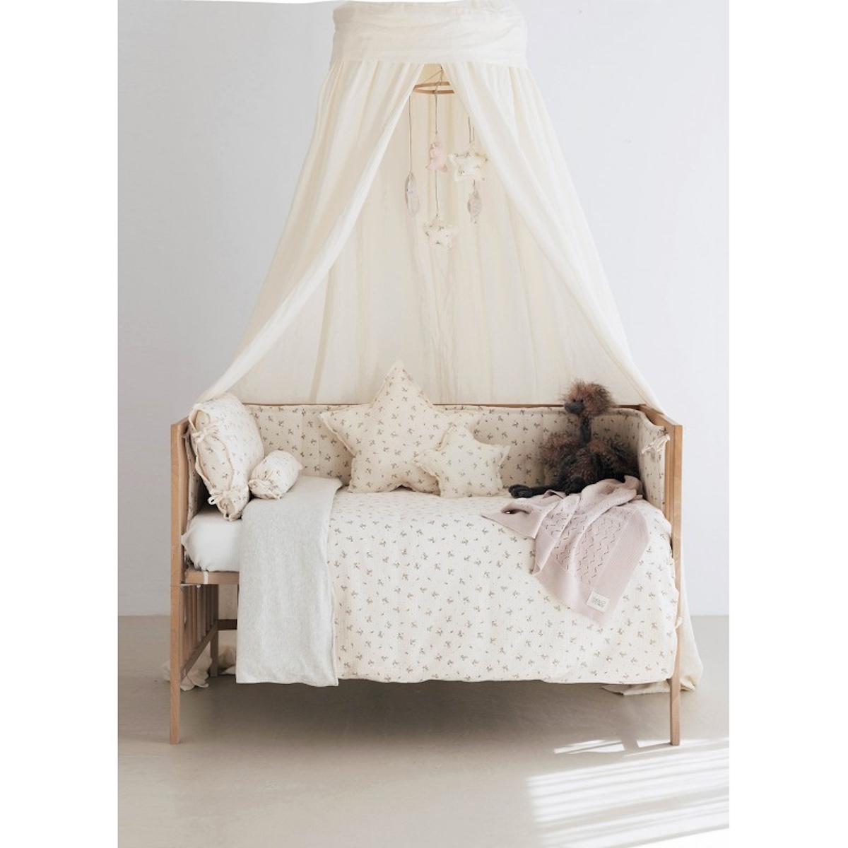 Protector cuna DOUX Babyshower roseberry