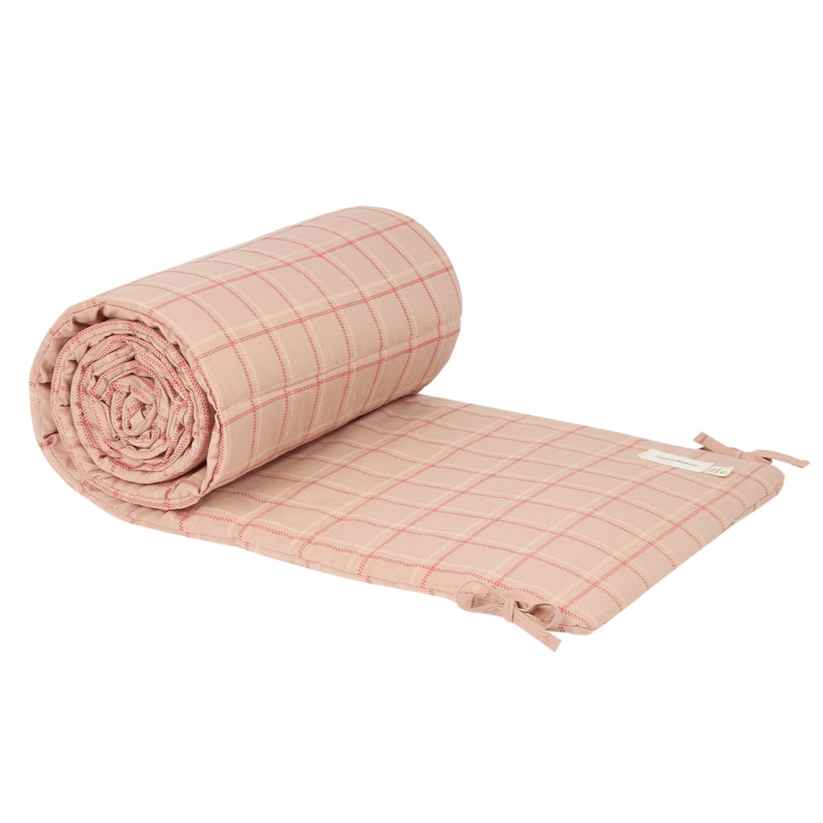 Protector cuna NEST STORIES Edición Limitada Nobodinoz  pink red checks