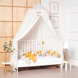 Protector cuna trenzado Nordic Coast Company curry-beige-marfil