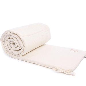 Protector de cuna NEST ELEMENTS Nobodinoz nido abeja-natural