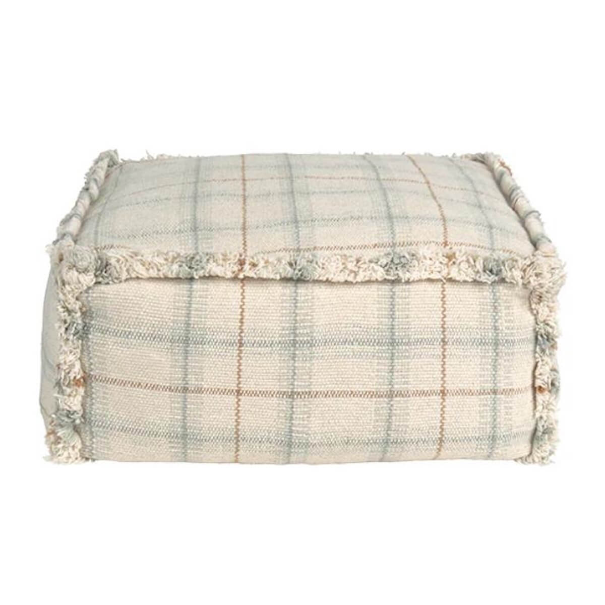 Puf 40x20cm HANDLOOM Wouf Wouf Lorena Canals blue sage
