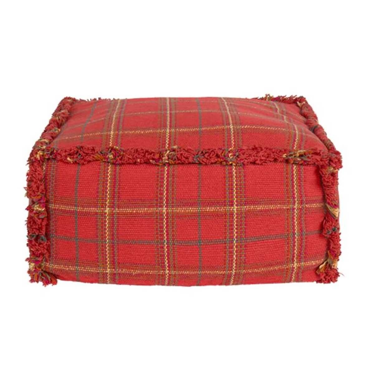 Puf 40x20cm HANDLOOM Wouf Wouf Lorena Canals mapple red