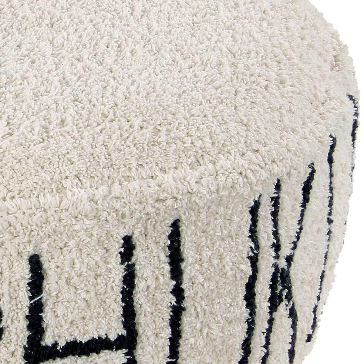 Puf ABC Lorena Canals natural-black