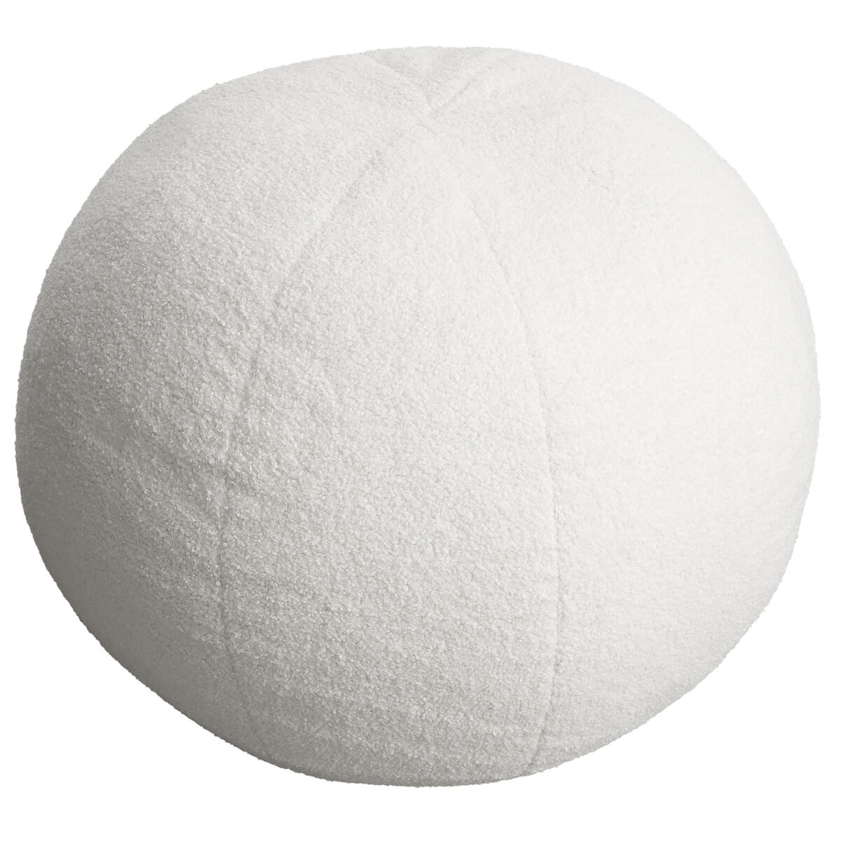 Puf redondo Lifetime Teddy cream