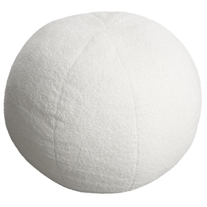Puf redondo Lifetime Teddy cream