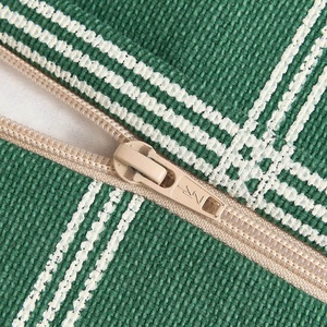 Puf sillón VIBES Nobodinoz green white windowpane