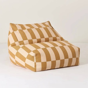 Puf sillón VIBES Nobodinoz mustard and sand tiles