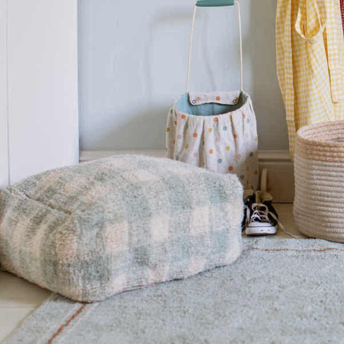 Puf VICHY Lorena Canals blue sage