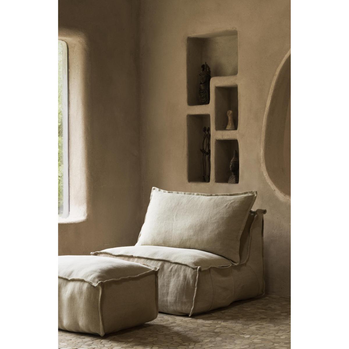Puff LINEN OTTOMAN Quax beige