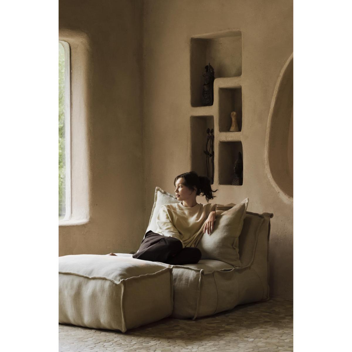 Puff LINEN OTTOMAN Quax beige