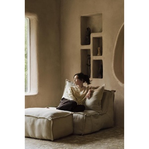 Puff LINEN OTTOMAN Quax beige