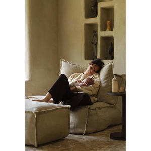 Puff LINEN OTTOMAN Quax beige