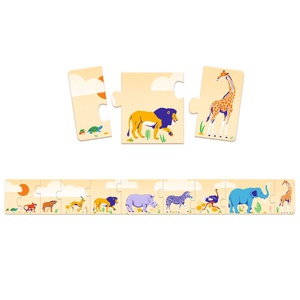 Puzzle 10pzas PEQUEÑOS Y GRANDES Djeco