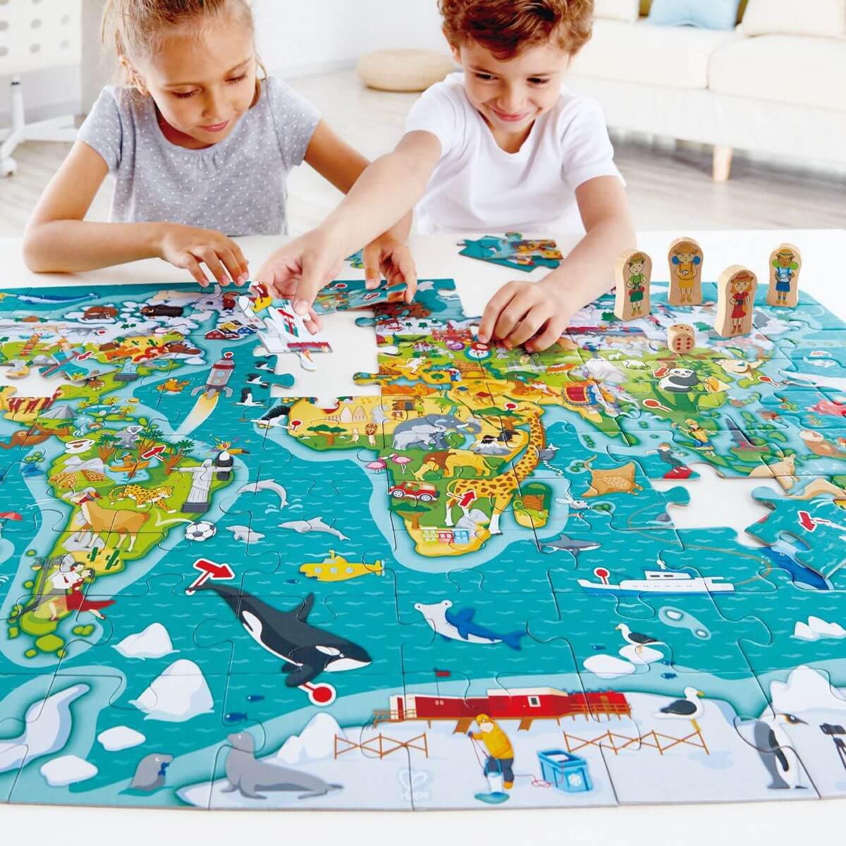 Puzzle 2-en-1 WORLD TOUR Hape