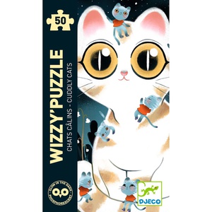 Puzzle 50pzas GATOS TIERNOS Djeco