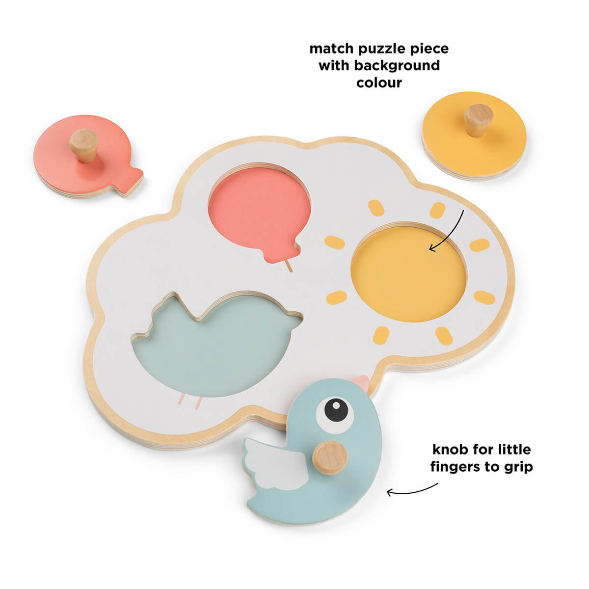 Puzzle clavijas HAPPY CLOUDS Done by Deer colour mix