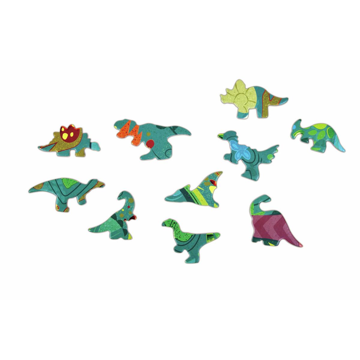 Puzzle de Suelo Brillante Dinosaurio Hape