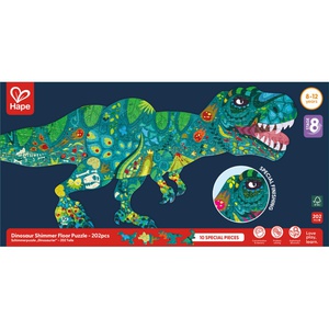 Puzzle de Suelo Brillante Dinosaurio Hape