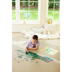 Puzzle de Suelo Brillante Dinosaurio Hape