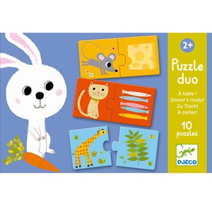Puzzle dúo +2Y A COMER Djeco