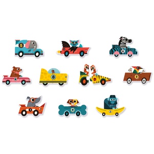 Puzzle duo COCHE DE CARRERAS Djeco