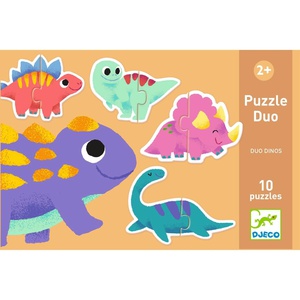 Puzzle Duo DINOS Djeco