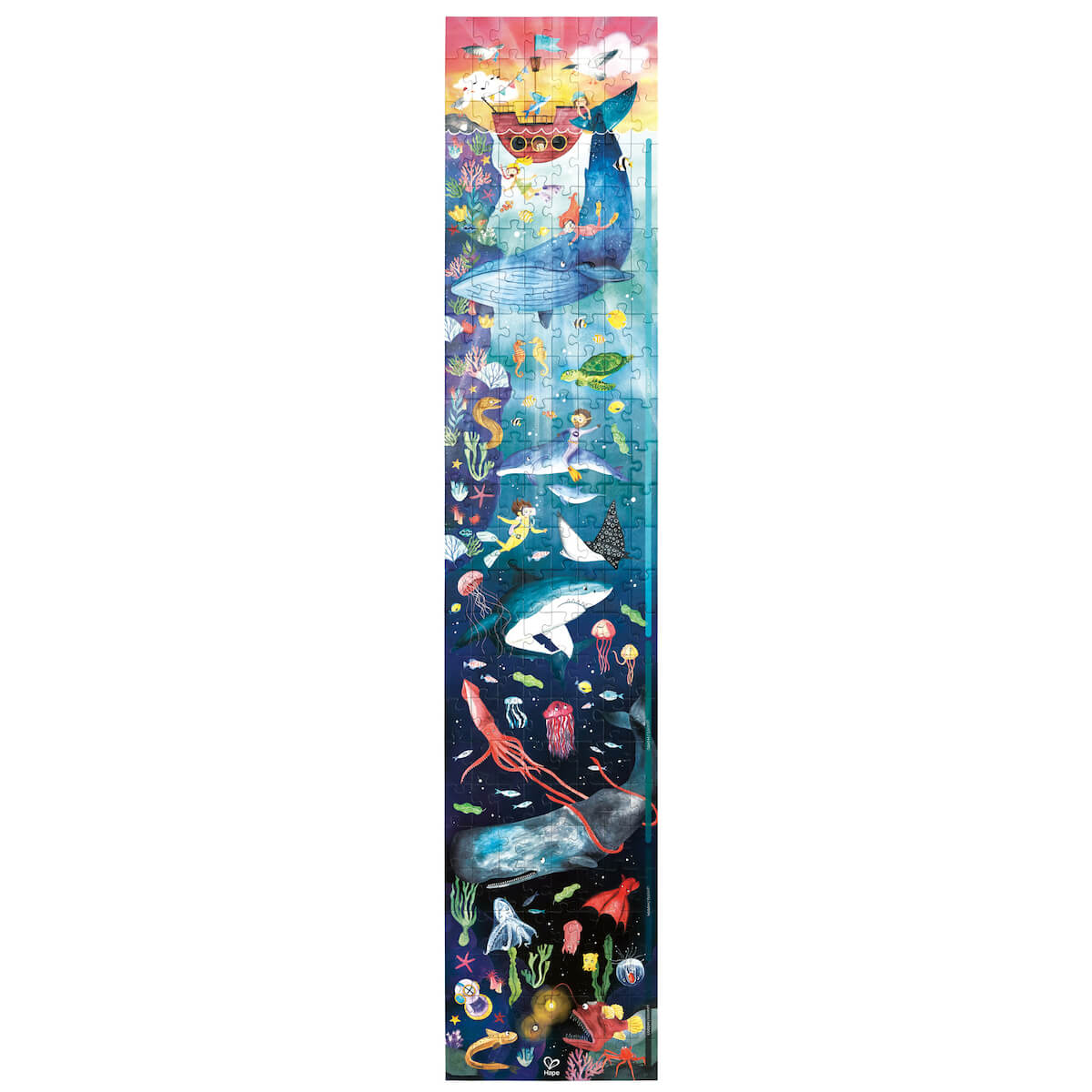 Puzzle fluorescente 200pzas OCEAN LIFE Hape