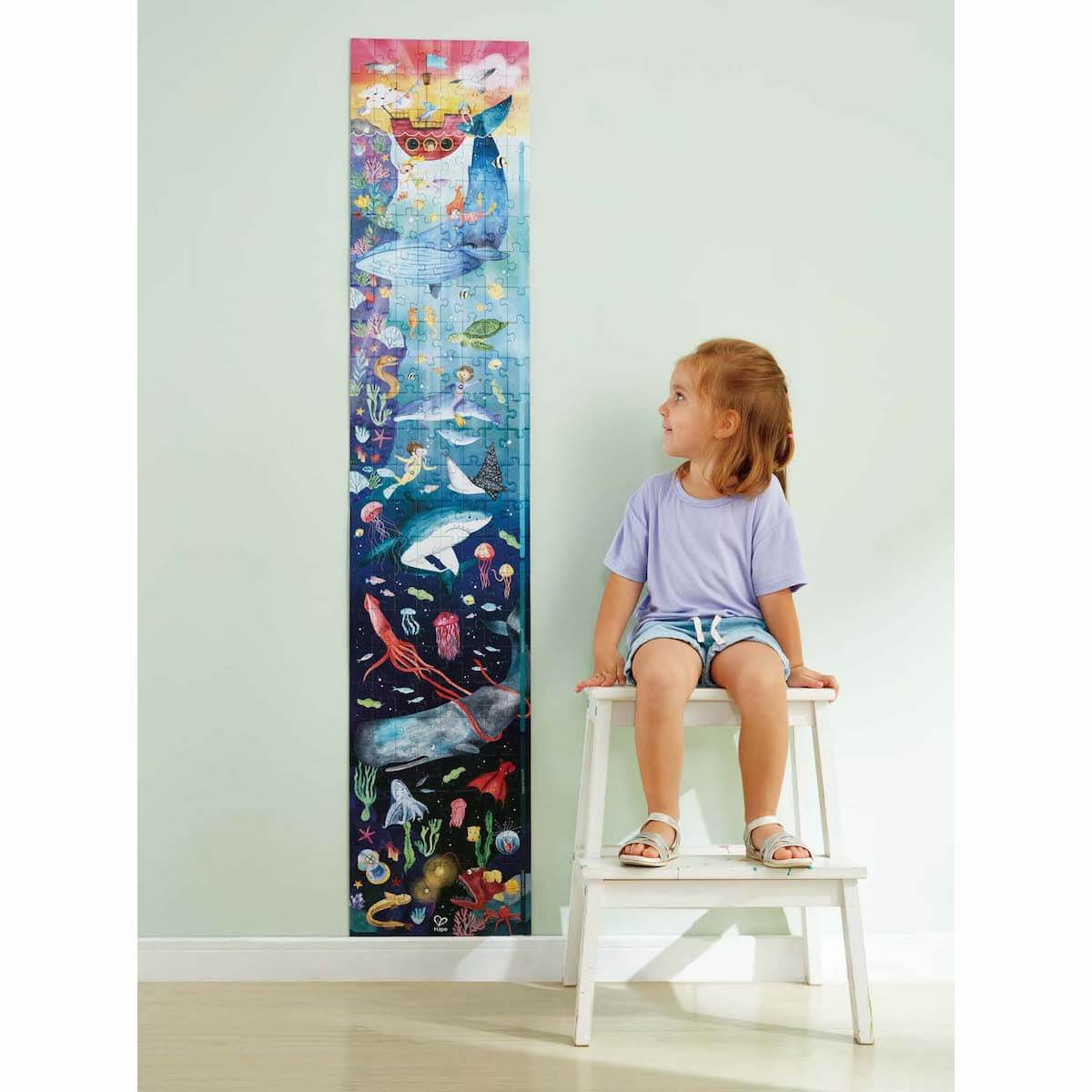 Puzzle fluorescente 200pzas OCEAN LIFE Hape