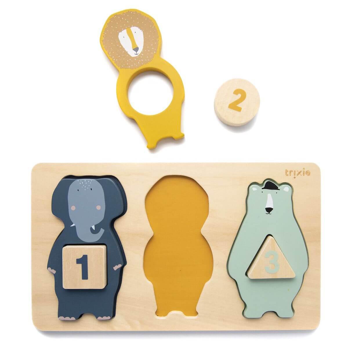 Puzzle números ANIMALS Trixie