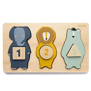 Puzzle números ANIMALS Trixie