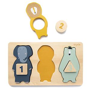 Puzzle números ANIMALS Trixie