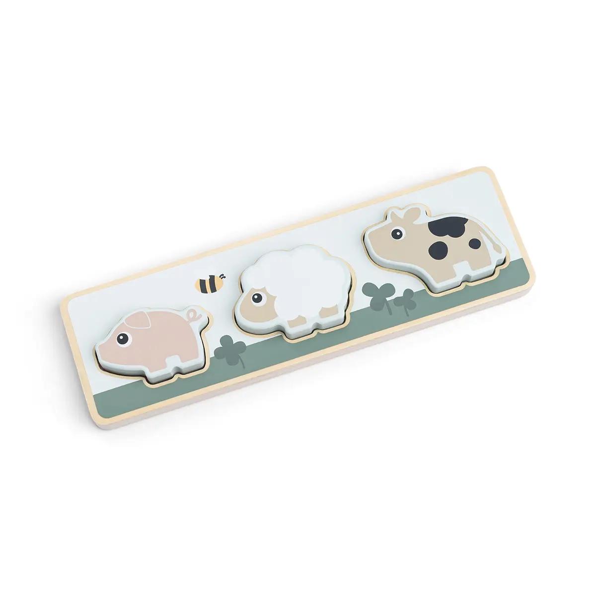 Puzzle sensorial TINY FARM Done by Deer colour mix