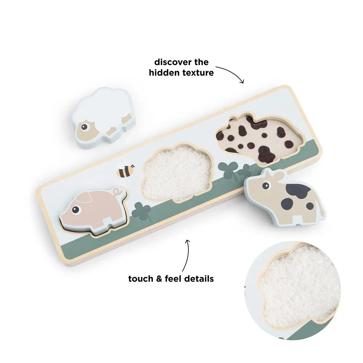Puzzle sensorial TINY FARM Done by Deer colour mix