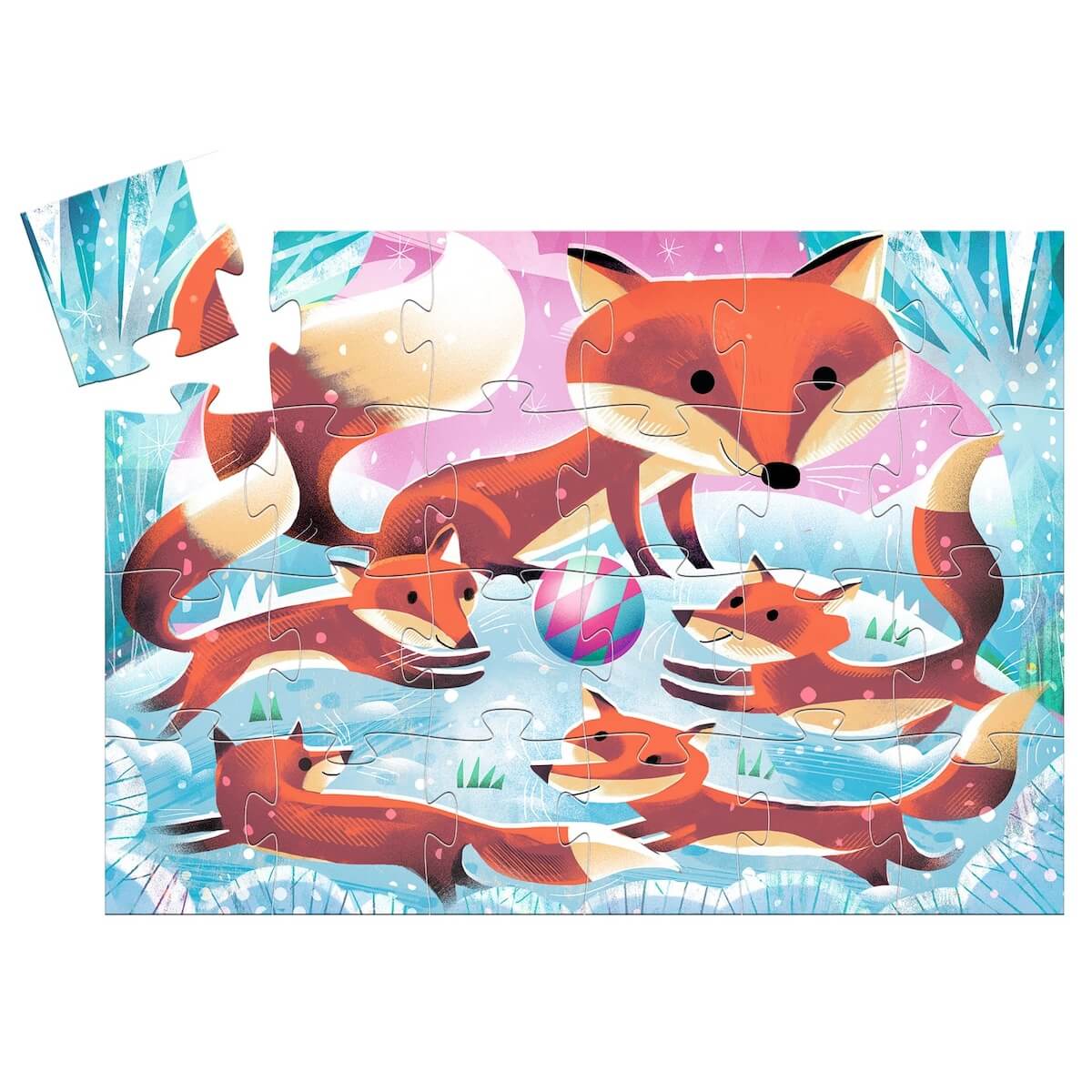 Puzzle silueta 24pzas GINGER LITTLE FOX Djeco