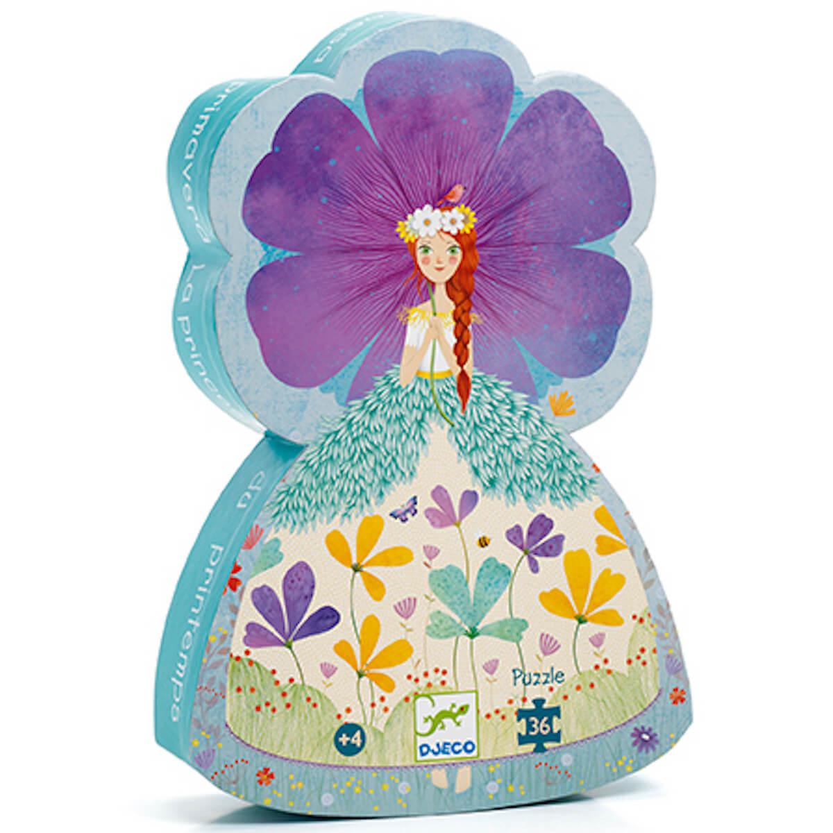 Puzzle silueta 36pcs LA PRINCESA DE LA PRIMAVERA Djeco
