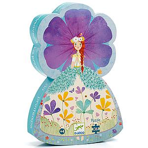 Puzzle silueta 36pcs LA PRINCESA DE LA PRIMAVERA Djeco