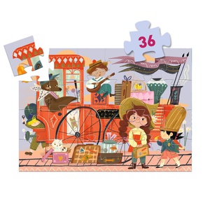 Puzzle silueta 36pzs EL VIAJE DE MIA Djeco