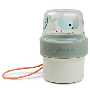 Recipiente alimentos doble S BIRDEE Done by Deer green