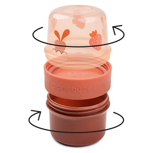 Recipiente alimentos doble S BIRDEE Done by Deer papaya