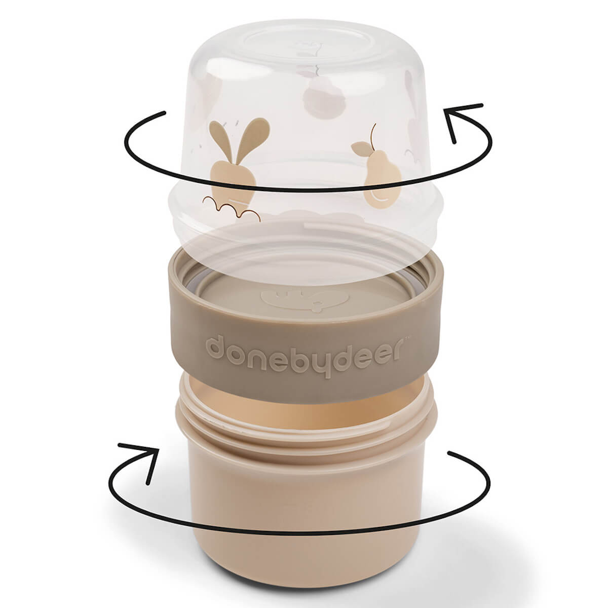 Recipiente alimentos doble S BIRDEE Done by Deer sand