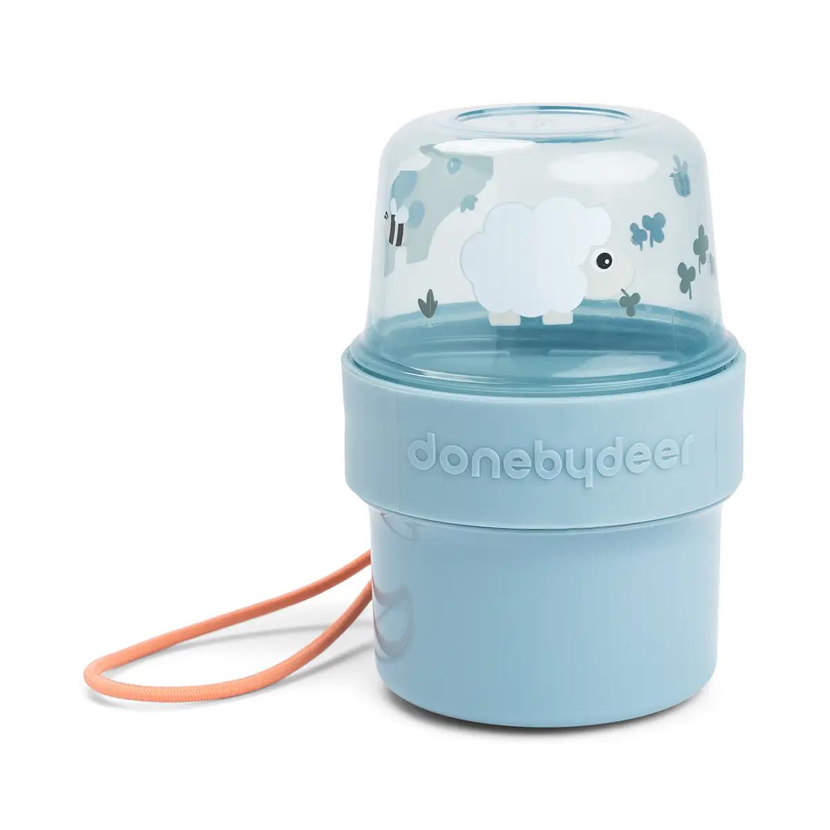 Recipiente alimentos doble S TINY FARM Done by Deer blue