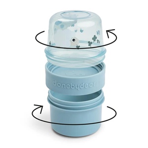 Recipiente alimentos doble S TINY FARM Done by Deer blue