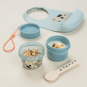 Recipiente alimentos doble S TINY FARM Done by Deer blue