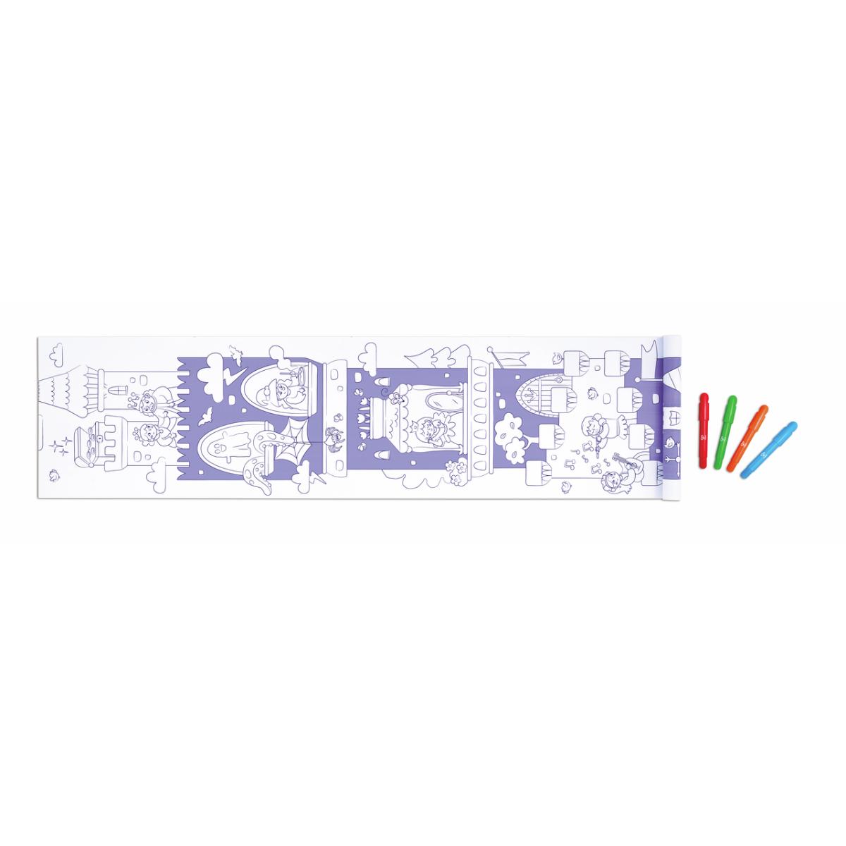 Rollo papel-rotuladores GARABATOS Hape Castillos